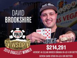 Brandon Shack-Harris Leads WSOP $10k PLO Final – David Brookshire Wins Mixed O8-Stud8