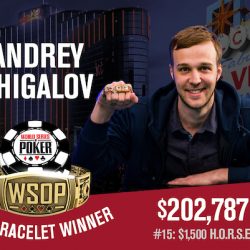 Andrey Zhigalov Wins WSOP $1,500 HORSE