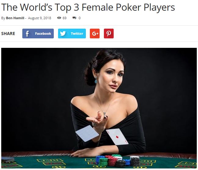 woman at poker table throwing cards with a low cut top