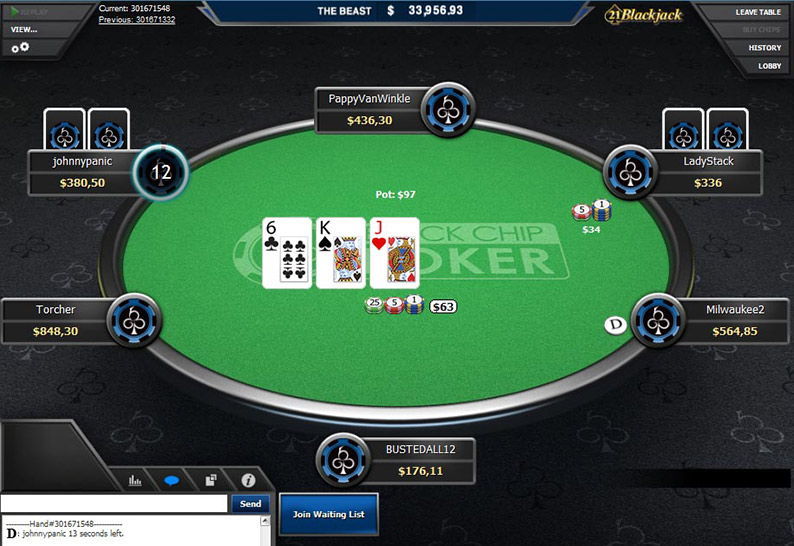 Black Chip Poker Review 1000 Bonus + Elite Reward Program