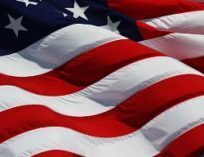 American Flag with a Ripple, as if it was blowing in the wind.