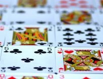 A wide range of playing cards laid out.