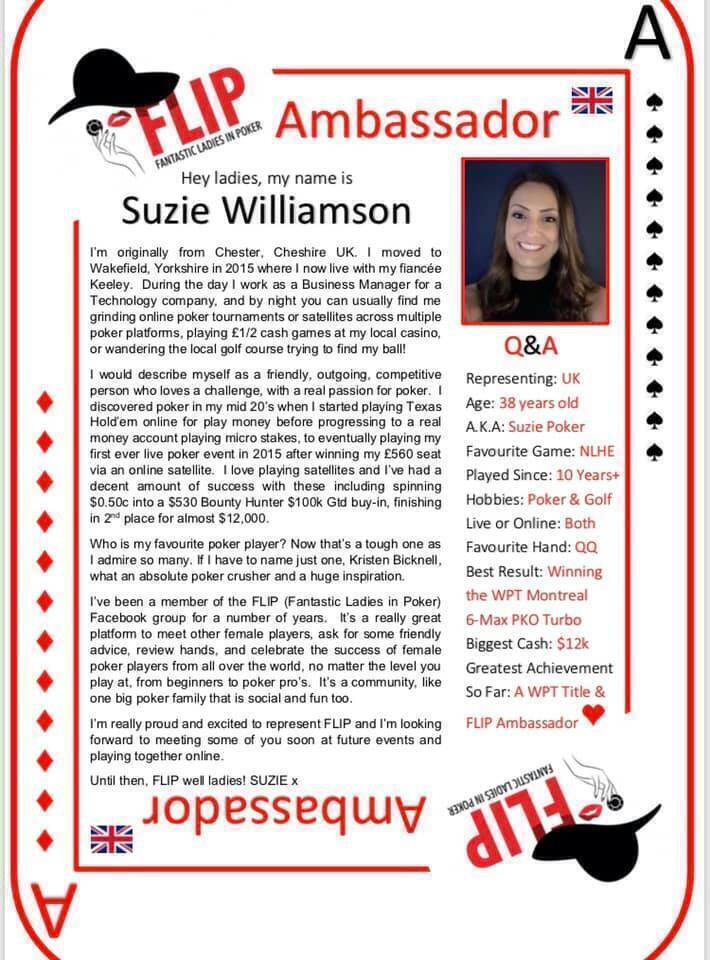 FLIP Ambassador Suzie Williamson