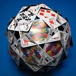 Globe of cards