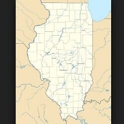 A map of the state of Illinois divided by district.