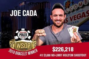 2018 WSOP Update – Joe Cada Wins $3k Shootout in Second Final Table of Series
