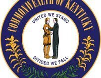 The Kentucky State seal, it reads "United we stand, divided we fall".