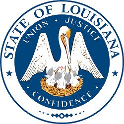 The official state seal of Louisiana.