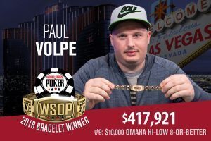 Paul Volpe Defeats Eli Elezra to Win WSOP $10k Omaha Hi-Lo Championship