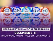 Poker Central high-stakes poker tournaments at Aria