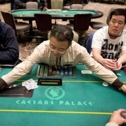 WSOP poker dealer