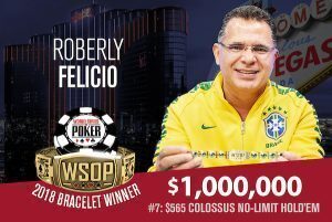 Roberly Felicio Wins WSOP COLOSSUS and $1 Million