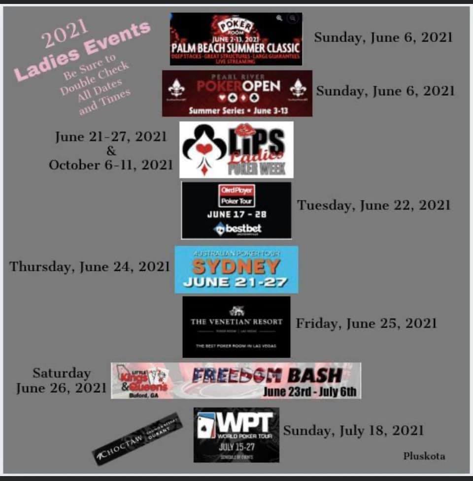 Women only poker tournaments