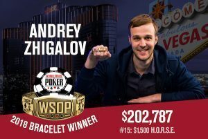 Andrey Zhigalov Wins WSOP $1,500 HORSE
