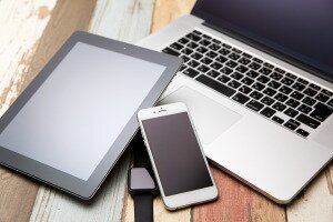 Apple iPad, iPhone and macbook