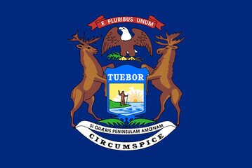 Michigan state flag