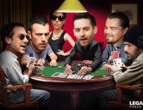 A scene from Mollys Game with celebrities playing poker