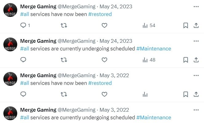 Merge Twitter being Deactivated