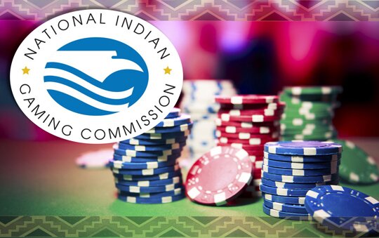 NIGA logo in front of the poker chips