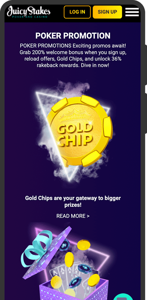 Juicy Stakes Mobile view