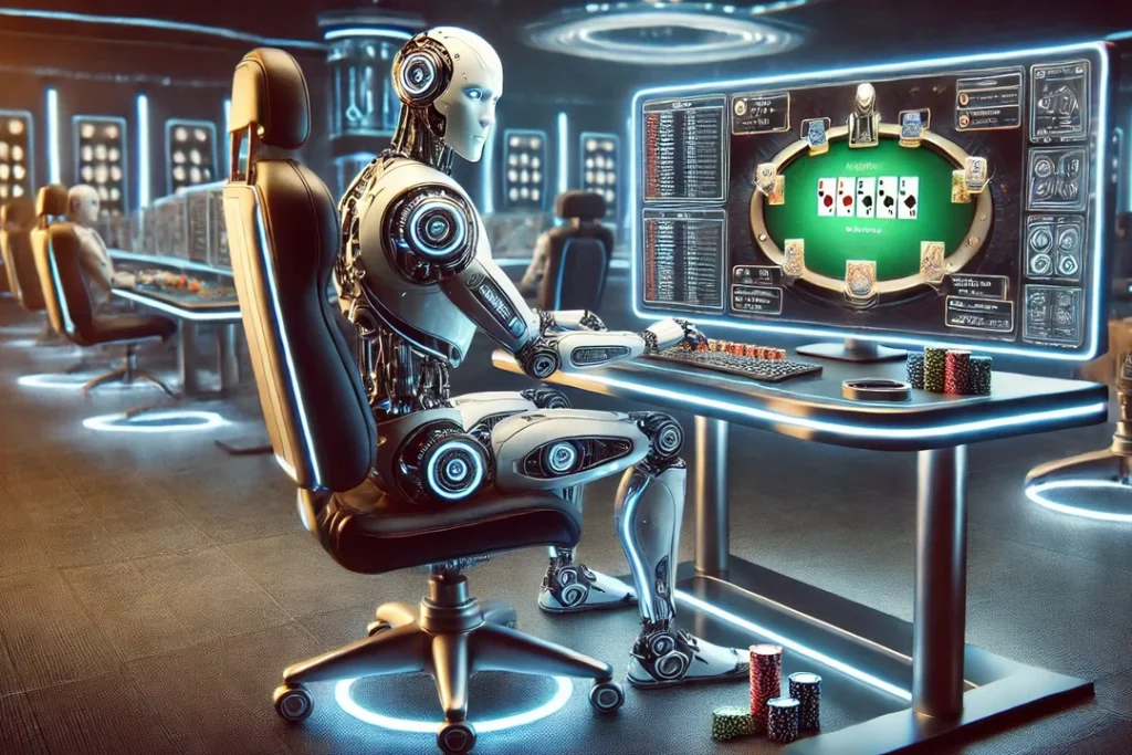 A Bot playing Online Poker