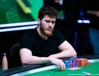 Simon Wilson Playing Poker at Irish Open