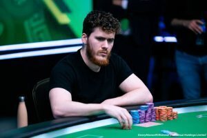 Simon Wilson Playing Poker at Irish Open