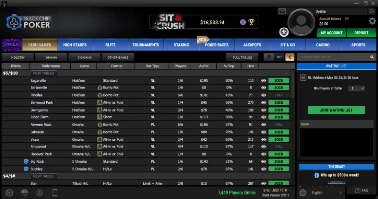 Black Chip Poker Games Page