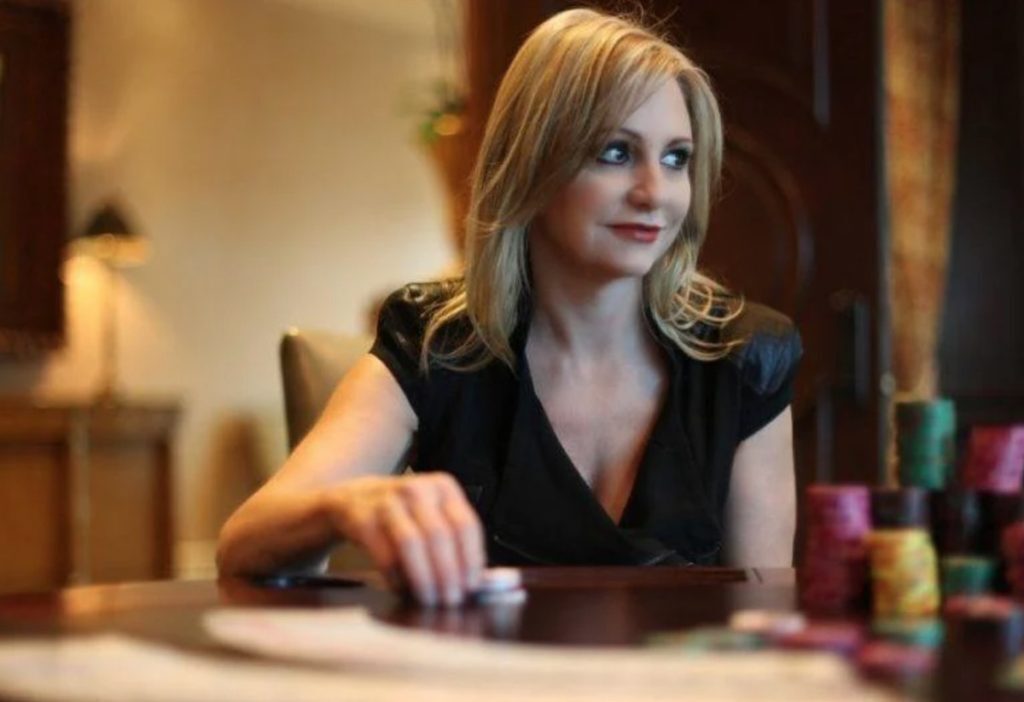 Jen Harman playing poker
