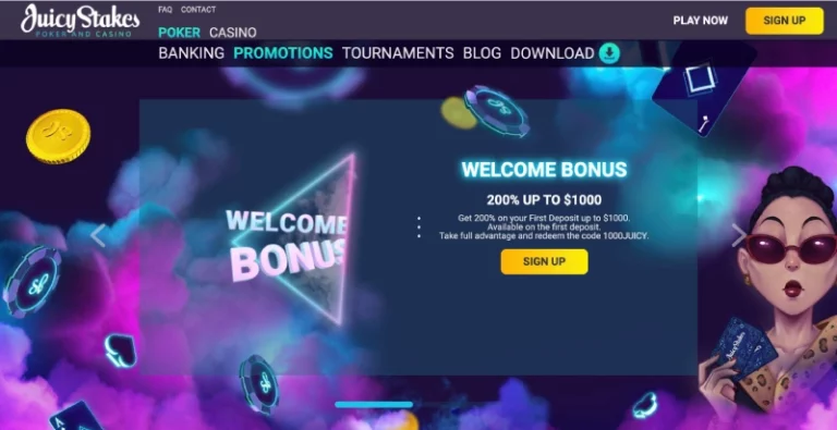 Juicy Stakes Bonuses Page