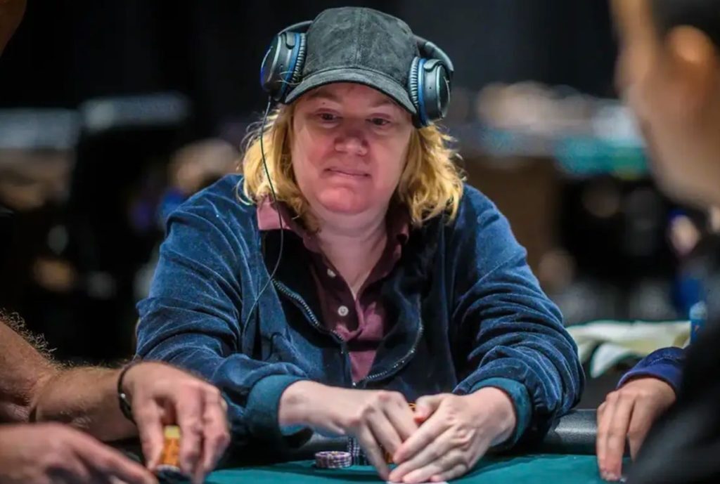 Kathy Liebert playing poker