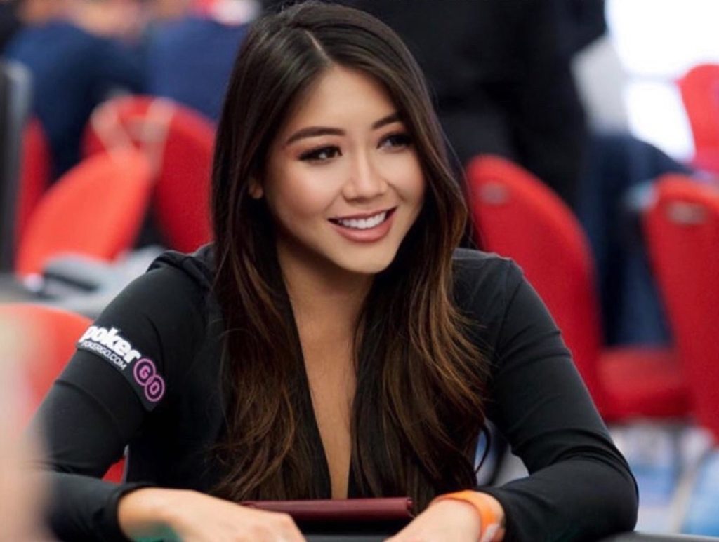 Maria Ho playing poker