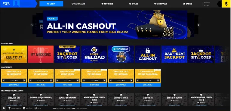 sports betting poker bonuses lobby