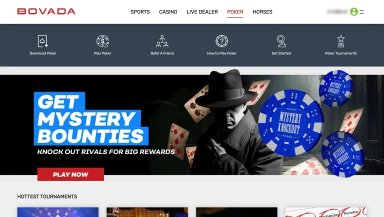 Bovada Poker Homepage Desktop