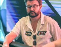 David Lappin Playing at the partypoker Glasgow tour