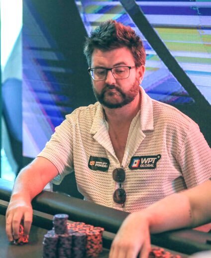 David Lappin Playing at the partypoker Glasgow tour