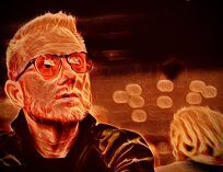 Jason Koon in a fiery photo filter