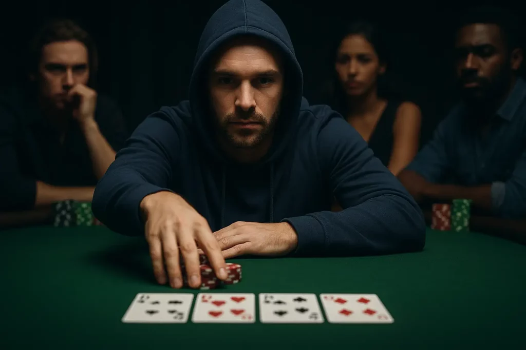 how to bluff in Badugi poker