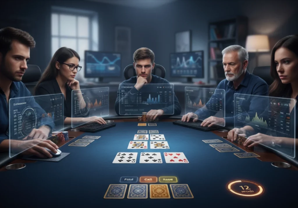Poker tells in online poker