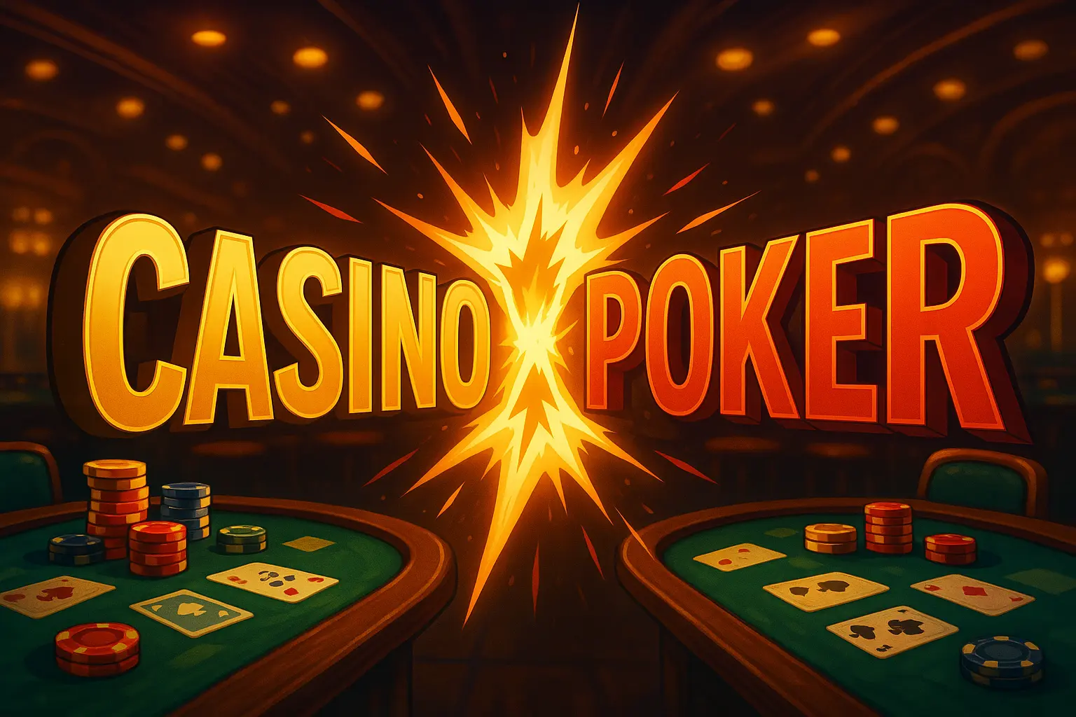 casino vs poker bonus behind a casino setting