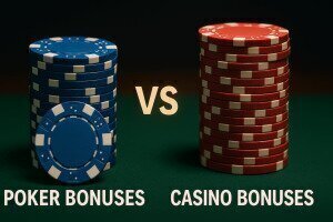 poker bonus vs. casino bonus