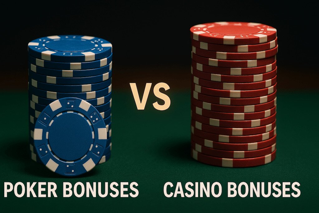 poker bonus vs. casino bonus