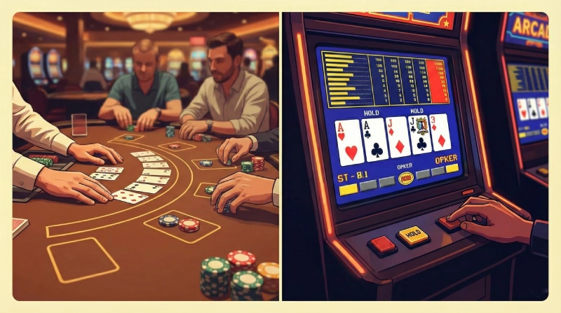 Differences Between Poker and Video Poker