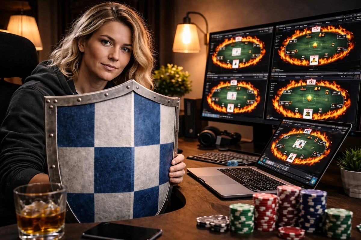 Poker warrior ready for battle